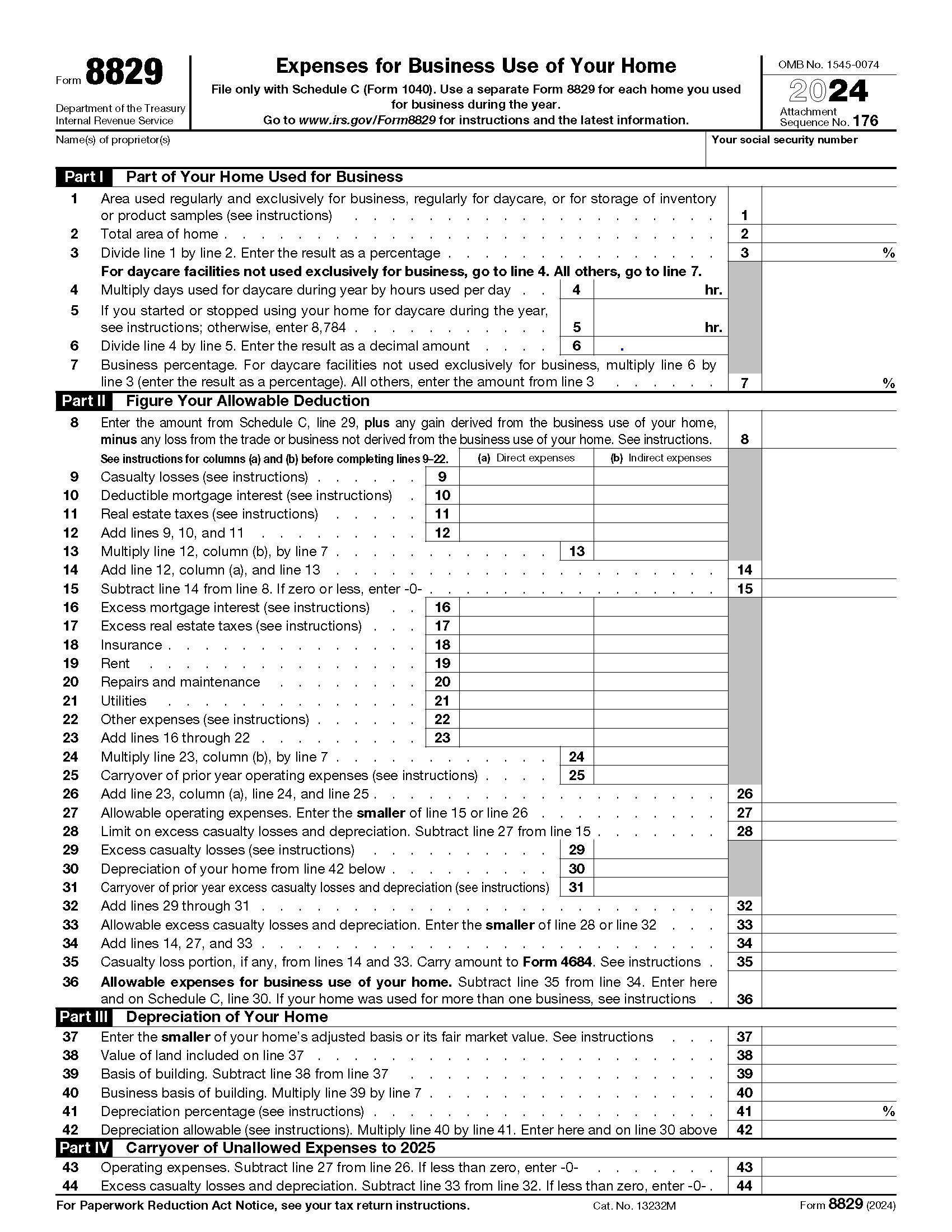 irs form-8829 example