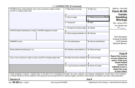 What Do I Do With IRS Form W-2G?