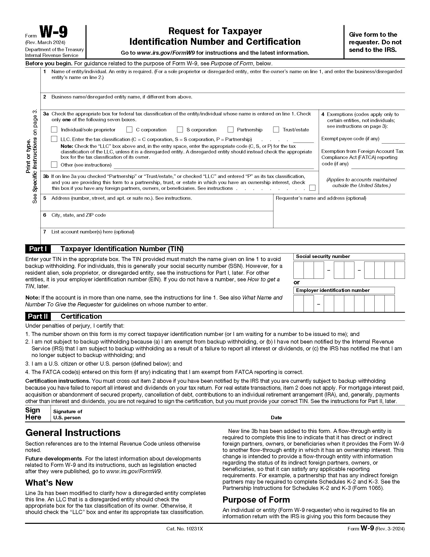 form w-9 example image