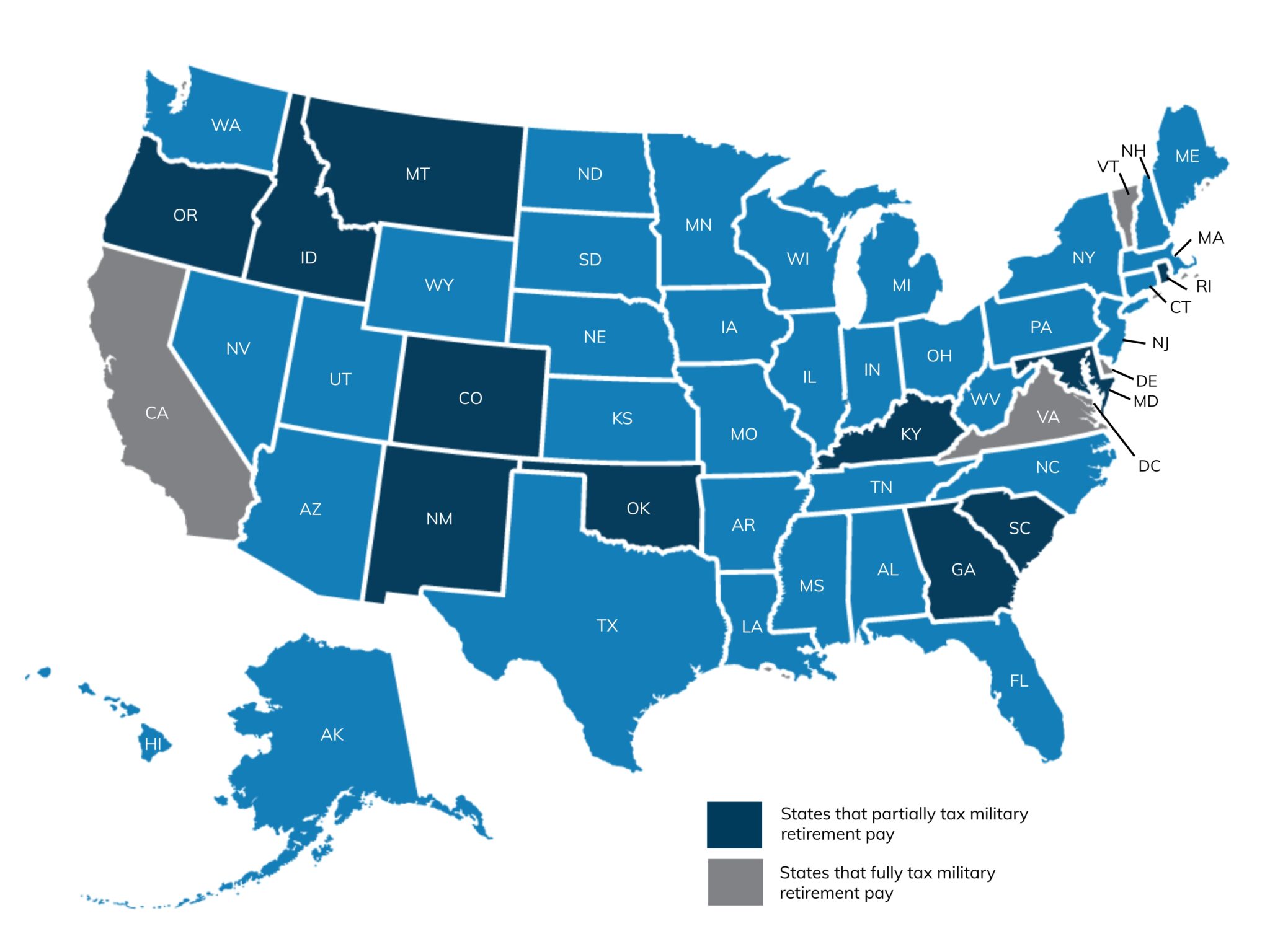 States That Don T Tax Military