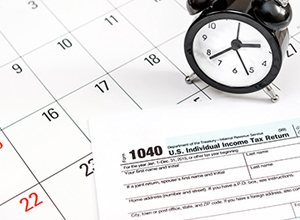 el reloj para el tiempo de impuestos - declaraciones de impuestos no presentadas