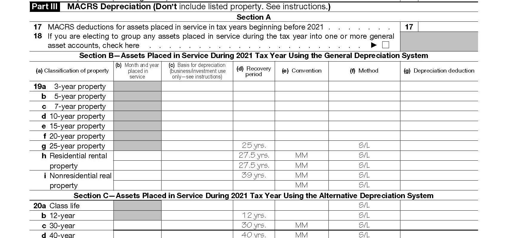 Irs Macrs Depreciation Table Excel Review Home Decor