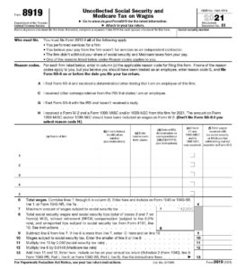 When to Use IRS Form 8919