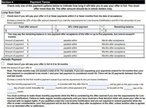 IRS Form 656-B, Offer in Compromise Booklet